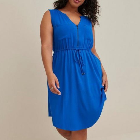 TORRID Mini Textured Rayon Shirt Dress - Picture 2 of 6